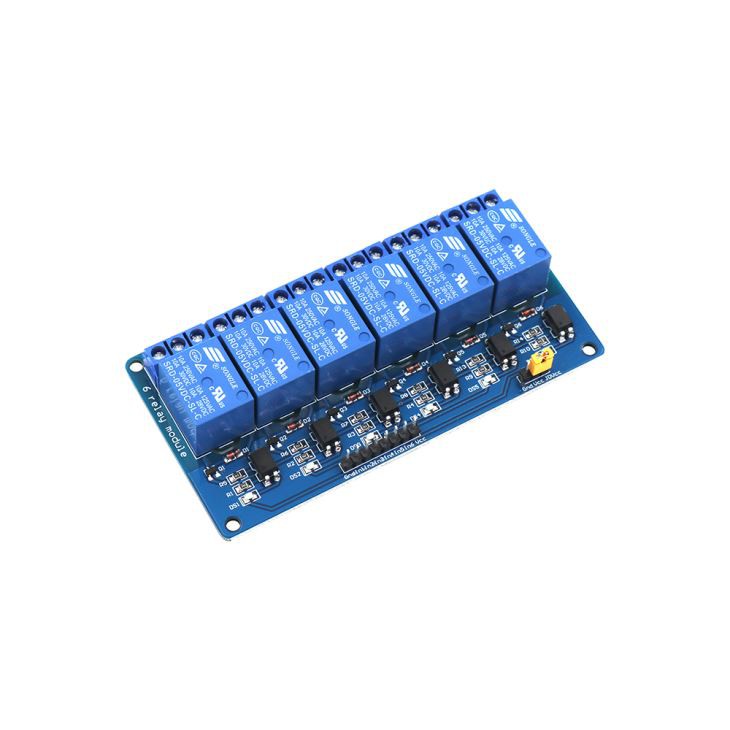 6 Road/Channel Relay Module (with light coupling)